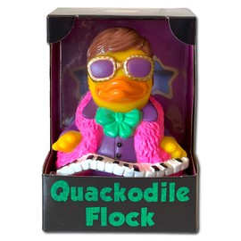 CelebriDucks Quackodile Rock - Premium Bath Toy Collectible - Rock Music Themed - Perfect Present