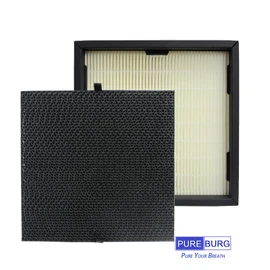 PUREBURG Replacement Filter Compatible with Balmuda The Pure White Air Purifier A01A-WH A01A-P100, Dust Collector and Deodorizing Filter