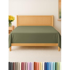 CGK Unlimited Sábana Plana Tamaño Queen Size - Solo Sábana Plana Queen Size - Sábana Plana Queen Size Solamente Sábana Plana para Colchón Queen Size - 1 Sábana Plana Solamente