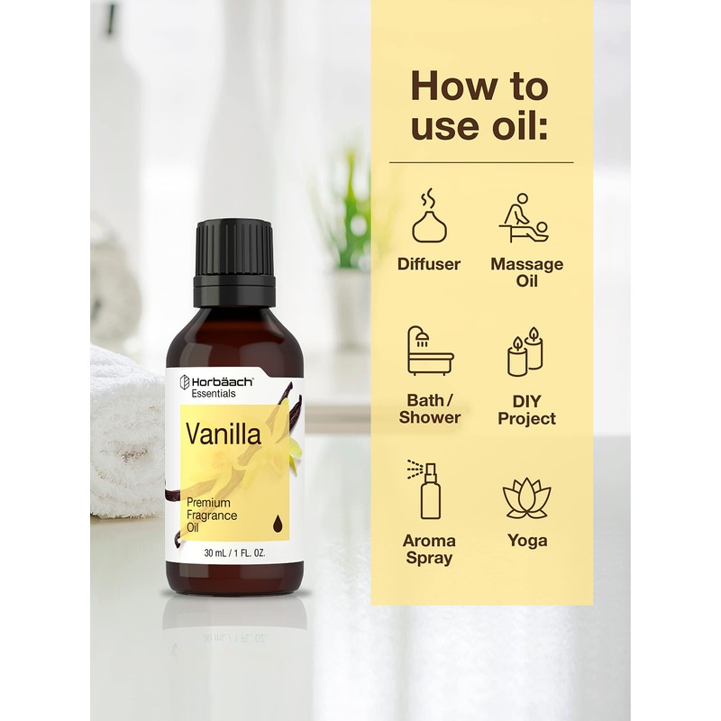 Horbäach Vanilla Fragrance Oil 1 fl oz | Premium Grade