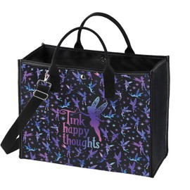 GJTIM Cartoon Movie Inspired Gift Movie Fairy Lover Gift Family Vacation Present Fairy Princess Canvas Tote Bag (Tinkhappy LT)