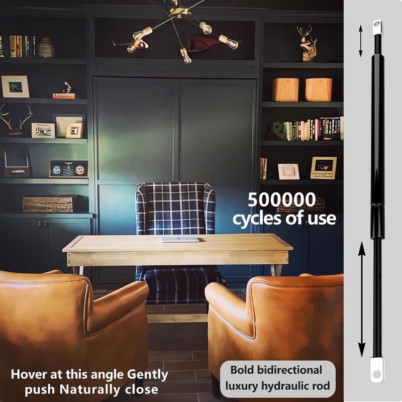 Tlongxia (Horizontal,Queen/Short Queen Create A Luxurious Bed Easy Murphy Bed