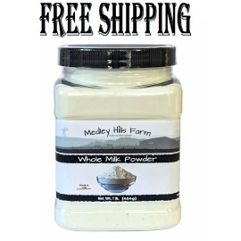 Hoosier Hill Farm All American Dairy Whole Milk Powder 1 lb NEW