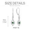 FATACI Women Earrings, 925 Sterling Silver 5A Cubic Zirconia Infinity