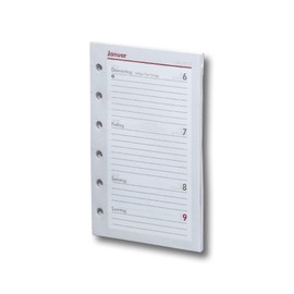 bsb Pocket Replacement 2017 Diary Pages A7 Week-to-2-Pages