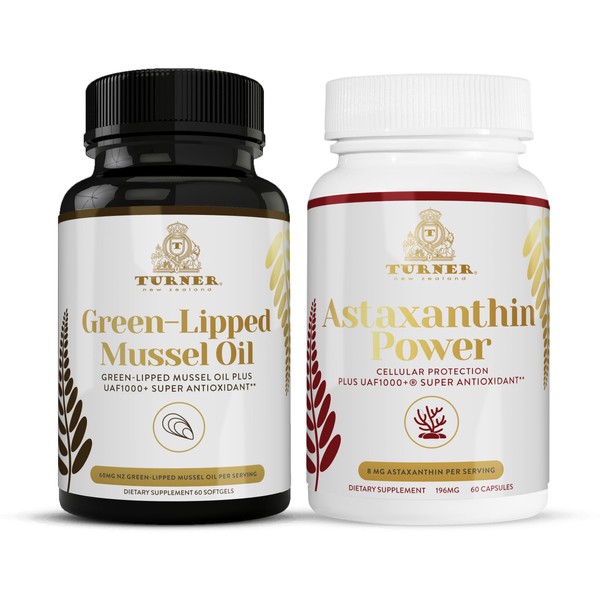 TURNER New Zealand Omega-3 Green Lipped Mussel Oil, 53x Higher