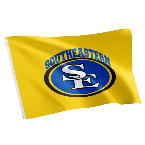 Southeastern Oklahoma State University Flag SE Savage Storm Flags Banners 100% Polyester Indoor Outdoor 3x5 (Style 1)
