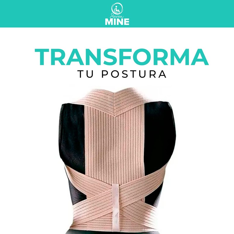 SEVEN MINE Corrector de Postura Transpirable | Soporte de Espalda