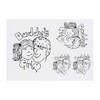 4 x 'Daddy's Girl' Temporary Tattoos - Water Resistant, Skin-Safe,