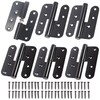 6-Pack Black Heavy Duty Lift Off Hinge, 4" X 3.5