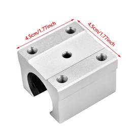 4Pcs SBR16UU 16mm Aluminum Linear Bearings CNC Parts Open Linear Motion Ball Bearings Slide Block for Silent, High-speed, Precise Equipment