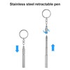 Operitacx Keyring Pen Key Ring Small Pen Retractable Ballpoint Pen