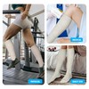 LEVSOX Cotton Compression Socks for Women&Men 20-30 mmHg Knee High