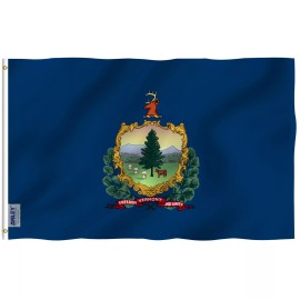 Anley Fly Breeze 3x5 Foot Vermont State Flag Vermont VT Flags Polyester
