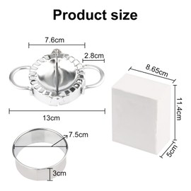 Dumpling Maker, Stainless Steel Ravioli Shaper, Dumpling Maker Set, Dumpling Mould Dumpling Cutter