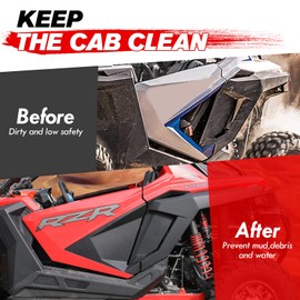 A & UTV PRO Lower Door Panel with Insert Kit for 2020 2021 2022 2023 2024 Polaris RZR PRO XP Accessories, Door Valance Trim, Closeoff Inserts Panels, Replace OEM # 2883765, 2 Seater, 4PCS