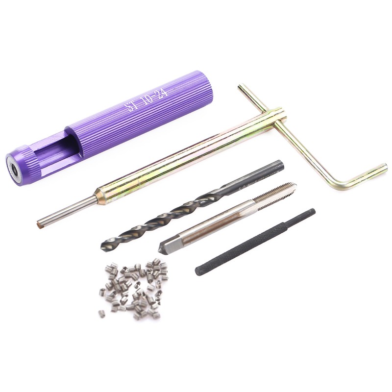 50pcs Stainless Steel Coiled Wire Helical Screw Thread Inserts Kit