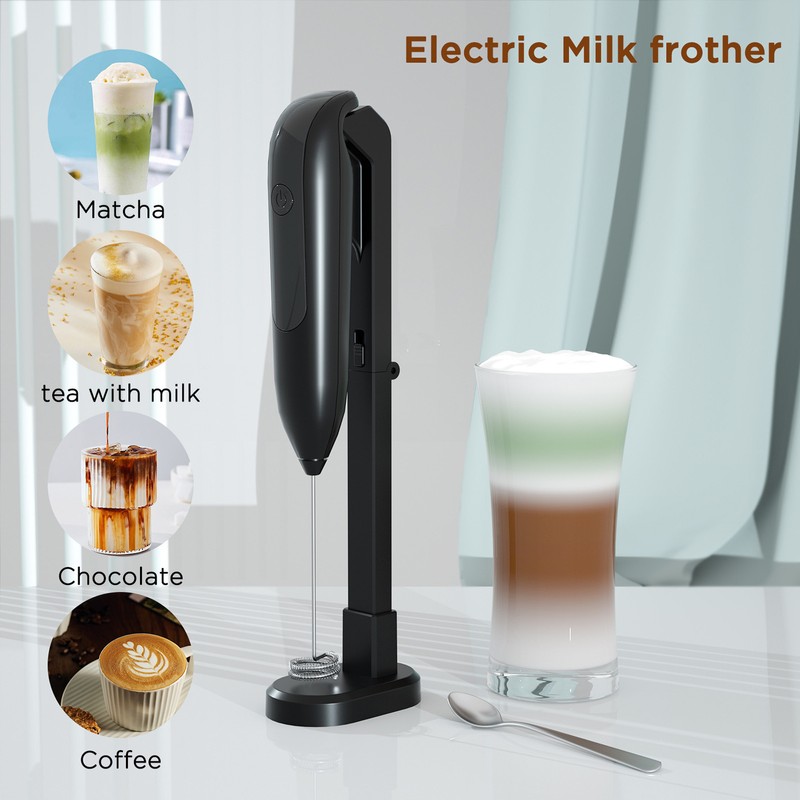 Fully Automatic Electric Milk Frother Wireless Handheld Milk Frother with