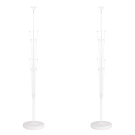 Balloon Column Stand Kit Set of 2 - Balloon Tower with Stand, Base, and Pole,Backdrop Decoration for Wedding, Baby Shower, Birthday Party, or Bachelorette Parties (No balloon)