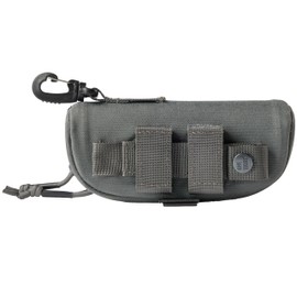 OneTigris Eyeglasses Hard Case Tactical Molle Zipper Sunglasses Carrying Case 1000D Nylon with Clip