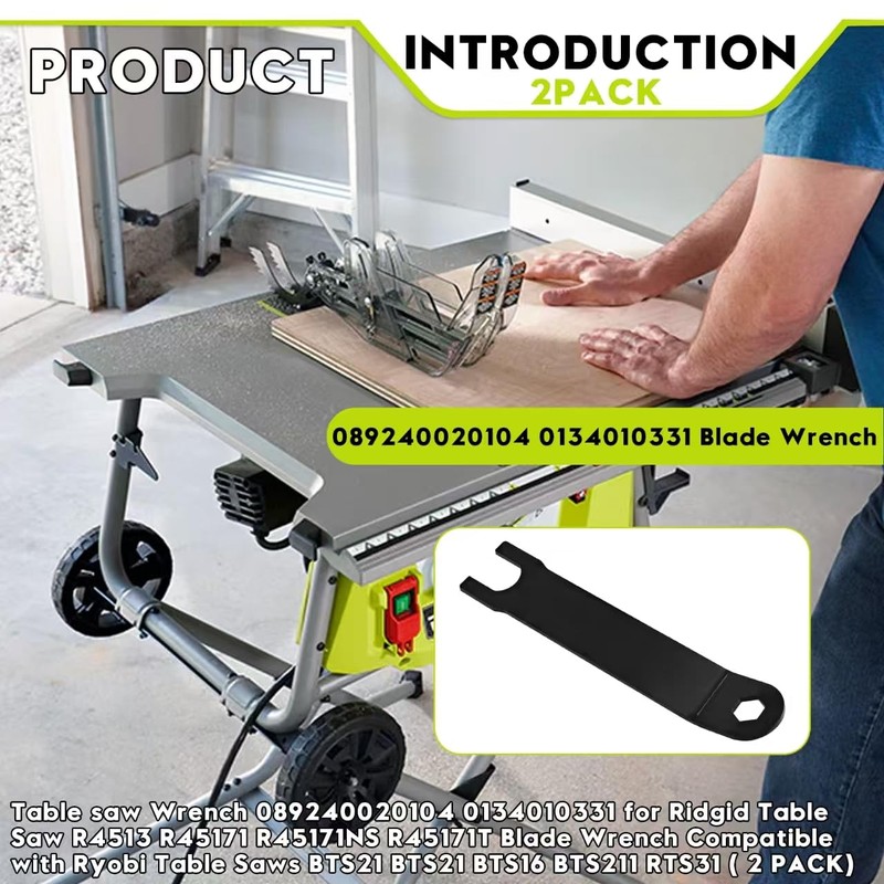 089240020104 0134010331 Blade Wrench fit for Ryobi 10" Table Saws