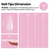 Beetles Tipex Lite Apex Nail Tips, Square Long, 256pcs 16