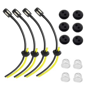 JJiaoLinin Universal Fuel Line,4 Pcs Fuel Hose Pipe for Trimmer Brush Cutter Mower Universal Petrol Filter Kit Petrol Filter Kit Petrol Hose Seal for Strimmer Garden Machine Fitting