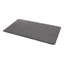 Genware NEV-SLTN-3218 Natural Slate Platter, 32 cm x 18 cm