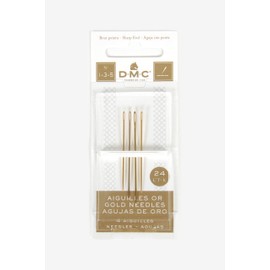 DMC Gold Embroidery Hand Needles, Size 1/5 4/Pkg