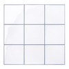 COMSTICKC Thicker White Peel and Stick Backsplash Tile, 10 Pcs