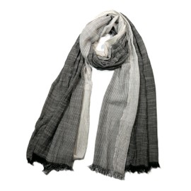 Shanlin Unisex Cotton Scarves for Men and Women (Light to Dark Grey)