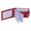 ID card holder LEAS, Genuine Leather, red - ''LEAS Card-Collection''
