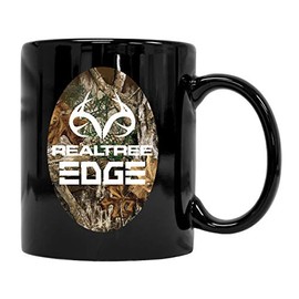 R and R Imports, Inc Realtree Edge Ceramic Mug New for 2020 (Black).