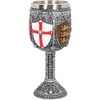 Nemesis Now English Goblet 17cm Grey, Resin w/Stainless Steel Insert,