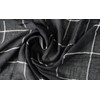 Peach Couture Eyelash Fringe Checkered Plaid Beach Wrap Scarves Black