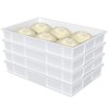 Afromy Large Pizza Dough Proofing Box, Commercial Stackable Proofing Dough