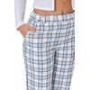 Forever 21 Women's Plaid Wide-Leg Pants, Blue/White