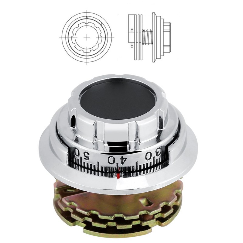 Zerodis Metal Combination Digit Locks, Disc Coded Mechanical Dial Lock