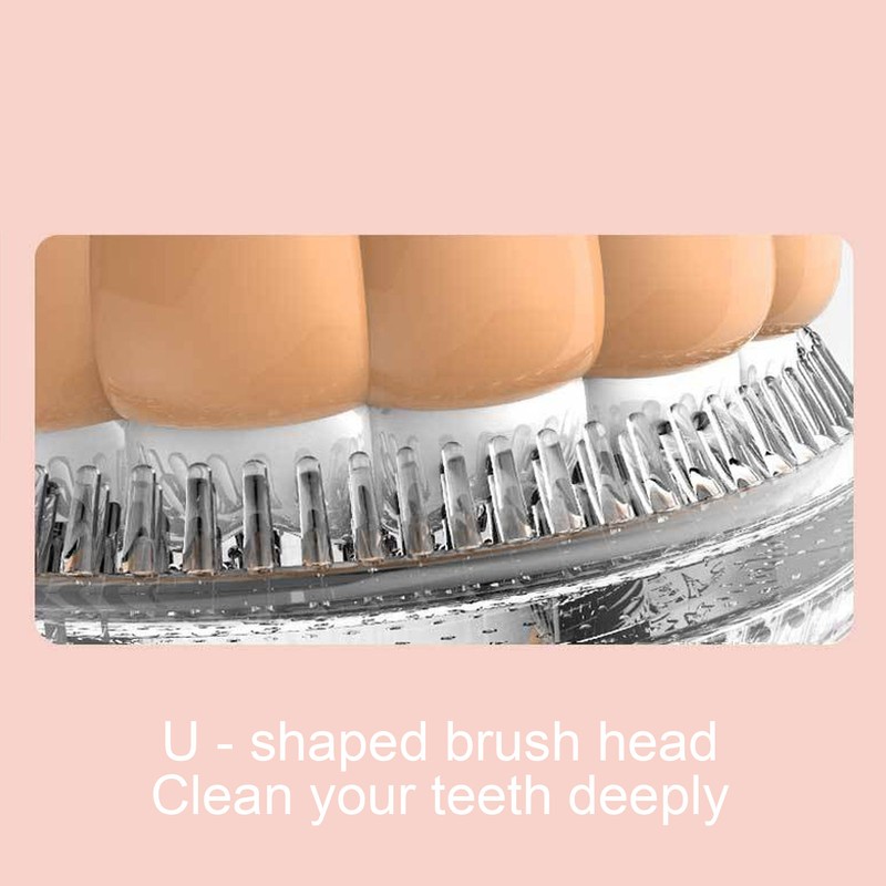U Shaped Automatic Toothbrush Cartoon Ultrasonic Toothbrush Oral Cleaning Brush