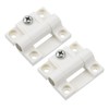 sourcing map 2Pcs Adjustable Torque Hinge, 43x36mm Plastic Countersunk Holes