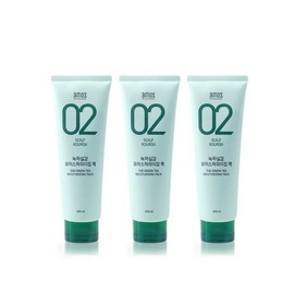 Amos Green Tea Real Feel Intensive Moisture Pack 250g 3 Packs (C) / 아모스 녹차실감 인텐시브 모이스처 팩 250g 3개 (C)