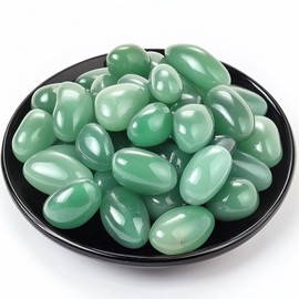 SigMntun SigMntun Polished Aventurine Stones Healing Crystal Bulk, 24 Pcs, 1.5 cm Handpicked Natural Tumbled Gemstones Rocks for Healing, Reiki, Meditation, Witchcraft and Home Decoration