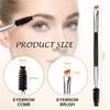 Yoizyfree 6 pcs Duo Eyebrow Brush,Eyelash Brush Mascara Wands Spoolie