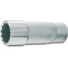 Hazet 1/2-Inch 10/85 mm Bi-Hex Socket Wrench Insert - Silver