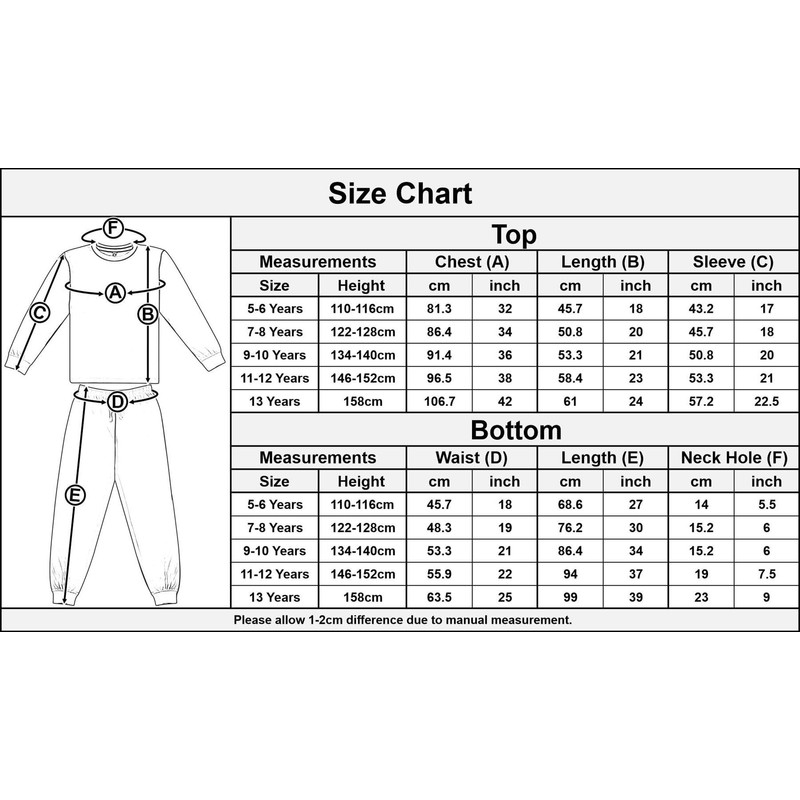 A2Z 4 Kids Childrens Warm Fleece Twosie Crew Neck Pyjamas