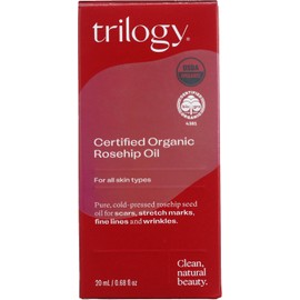 Trilogy Certified Organic Rosehip Oil for Unisex, 0.67 Ounce