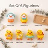 6 Pack Cute Duck Figurines, Car Dashboard Decor, Desk Ornaments,