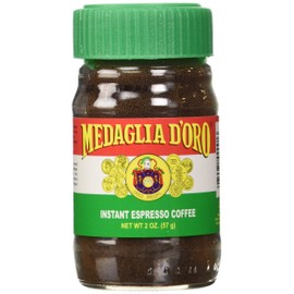 Medaglia D'Oro Instant Espresso, Dark Roast Coffee, 2 oz (Pack of 6 Jars)