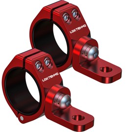 LOKTENWO 2 PCS Solid Heavy Whip Light Mount 360°Adjustable Light Bar Mounting Bracket, Aluminum Alloy Roll Bar Whip Flag Mounts for UTV Fit 1.5''/1.75''/1.85''/2''/2.1'' Roll Cage