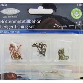 FLADEN 67 Piece Assorted LIVE BAIT Accessory Terminal Tackle Pack - Hooks, Swivels and Weights - Ideal for Bottom Fishing [16-7081]